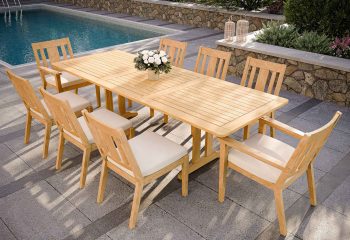 Patio sets with 8-seater outdoor table: our selection